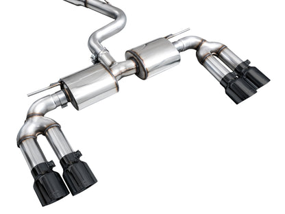 AWE Tuning AWE 22-24 Audi 8Y S3 Touring Edition Exhaust - Diamond Black Tips 3015-43897 3015-43897 Photo - out of package