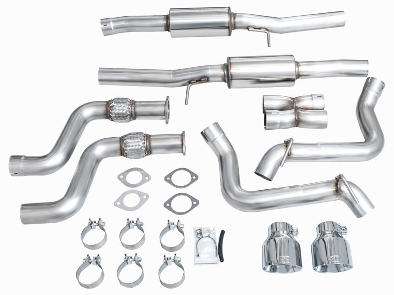 AWE Tuning AWE 2023 Nissan Z RZ34 RWD Track Edition Catback Exhaust System w/ Chrome Silver Tips 3020-32400 3020-32400 Photo - out of package
