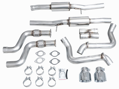 AWE Tuning AWE 2023 Nissan Z RZ34 RWD Track Edition Catback Exhaust System w/ Chrome Silver Tips 3020-32400 3020-32400 Photo - out of package