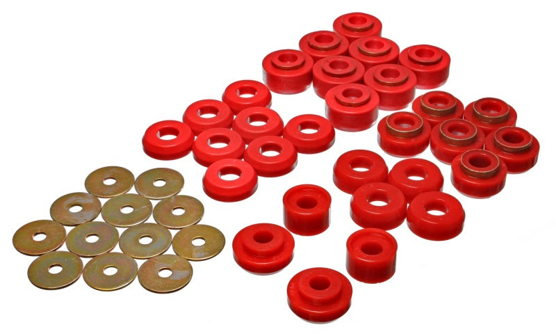 Energy Suspension Body Mount Set Red Chevrolet Caprice All 1991-1996 3.4136R Photo - Primary