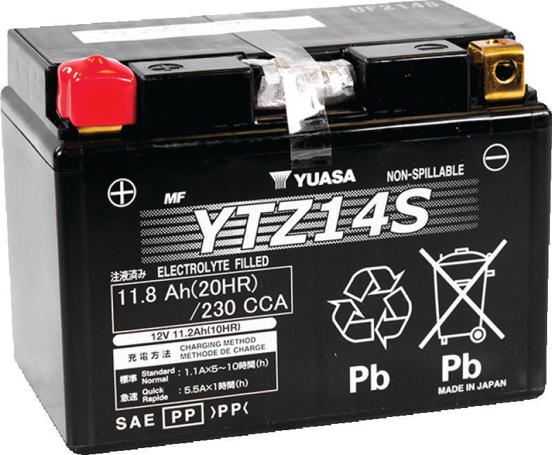Yuasa Battery Yuasa Ytz14S Yuasa Battery YUAM72Z14 YUAM72Z14 Photo - Primary