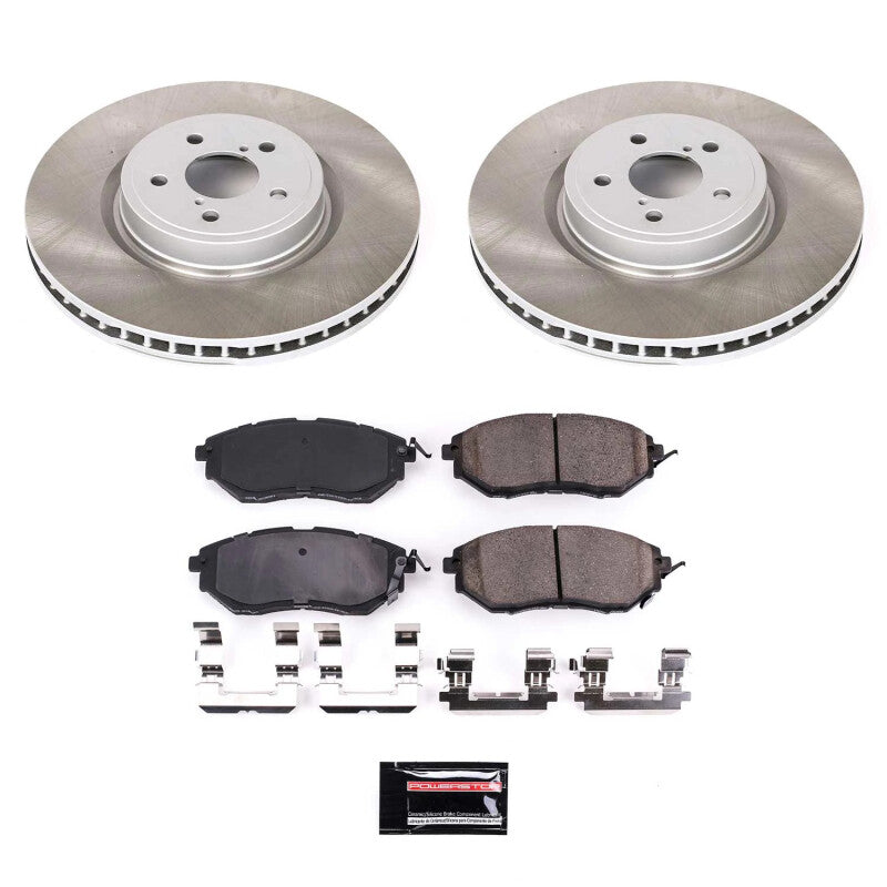 PowerStop Power Stop 10-14 Subaru Outback Front Semi-Coated Rotor Kit SC285 SC285 Photo - Primary