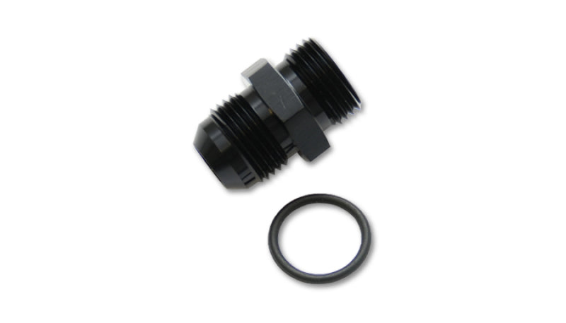 Vibrant -6AN Male Flare to -12 ORB Male Straight Adapter w/O-Ring - Anodized Black 16816 16816 Photo - Primary