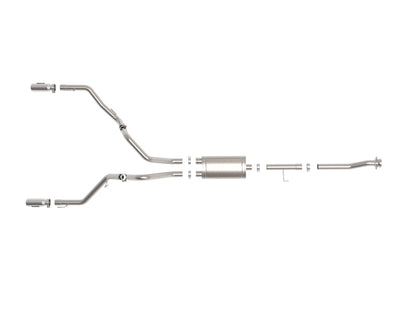 aFe Vulcan 3in 304 SS Cat-Back Exhaust 2021 Ford F-150 V6 2.7L/3.5L (tt)/V8 5.0L w/ Polished Tips 49-33127-P 49-33127-P Photo - Unmounted