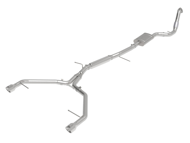 aFe 17-19 Audi A4 (B9) MACH Force-Xp 3in to 2.5in 304 SS Cat-Back Exhaust System-Dual Polished Tips 49-36420-P 49-36420-P Photo - Primary