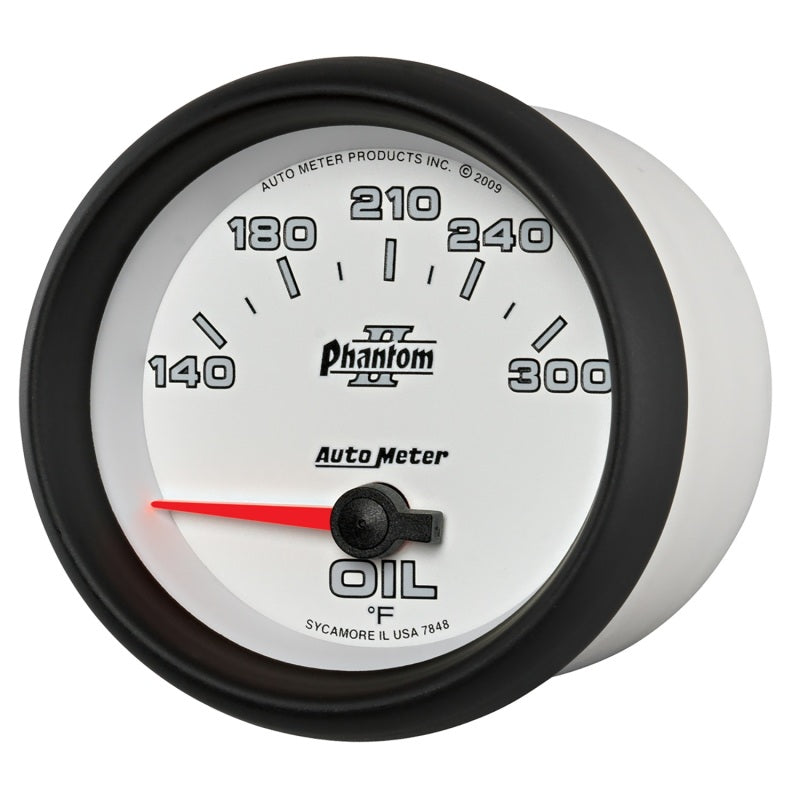 Autometer Phantom II 2 5/8in 140-300 Degree F Short Sweep Electronic Oil Temperature Gauge 7848 7848 User 2