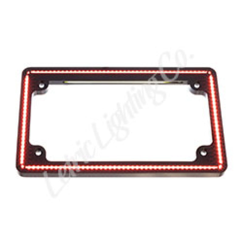 Letric Lighting 2014+ Street Glide Perfect Plate Light License Plate Frame (Gloss) LLC-PPL-G10