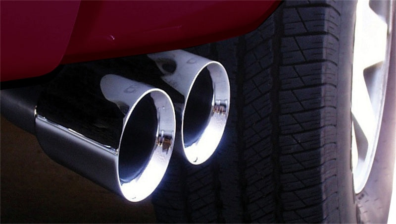 Corsa Performance 02-06 Chevrolet Tahoe 5.3L V8 Polished Sport Cat-Back Exhaust 14232 Photo - Mounted