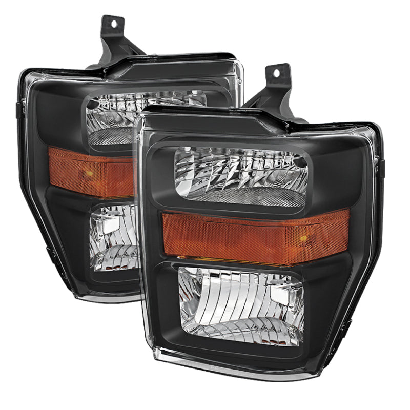 SPYDER Xtune Ford F250/350/450 Super Duty 08-10 OEM Headlights Black HD-JH-FS08-AM-BK 9022418 9022418 Photo - Primary