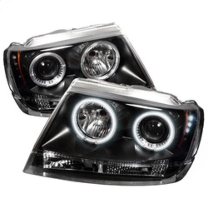 Spyder Jeep Grand Cherokee 99-04 Projector Headlights CCFL Halo LED Blk - PRO-YD-JGC99-CCFL-BK 5011121 5011121 Photo - Primary