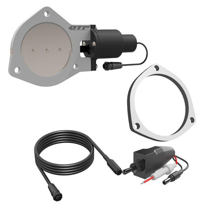QTP 4in Bolt-On QTEC Electric Cutout Valve w/Flange - Single QTEC40F QTEC40F Photo - Primary