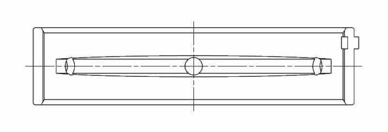 ACL Subaru FA20 0.025mm Oversized High Performance Main Bearing Set 5M8312H-.025 5M8312H-.025 Technical Drawing