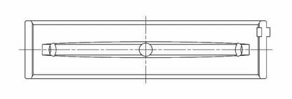 ACL Subaru FA20 0.25mm Oversized High Performance Main Bearing Set 5M8312H-.25 5M8312H-.25 Technical Drawing