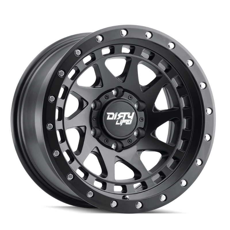 Dirty Life 9311 Enigma Pro 17x9/6x139.7 BP/-12mm Offset/106mm Hub Matte Black Wheel - Beadlock 9311-7983MB12 9311-7983MB12 Photo - Primary