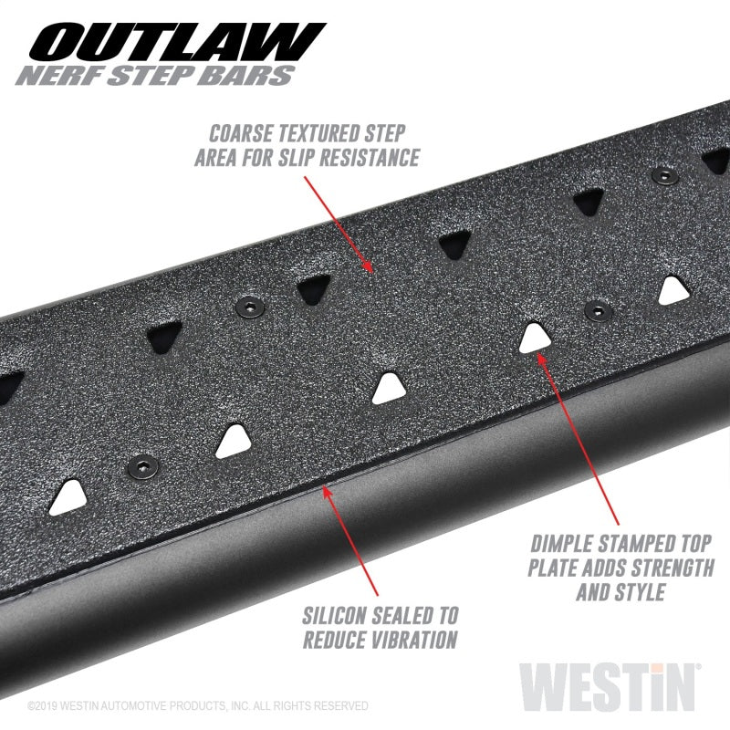 Westin 09-18 Dodge RAM 1500 Crew Cab Outlaw Nerf Step Bars 58-53565 58-53565 Photo - Unmounted