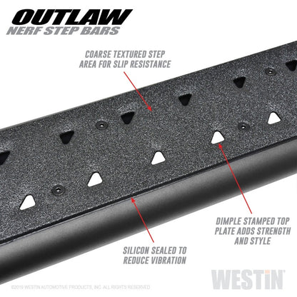 Westin 09-18 Dodge RAM 1500 Crew Cab Outlaw Nerf Step Bars 58-53565 58-53565 Photo - Unmounted