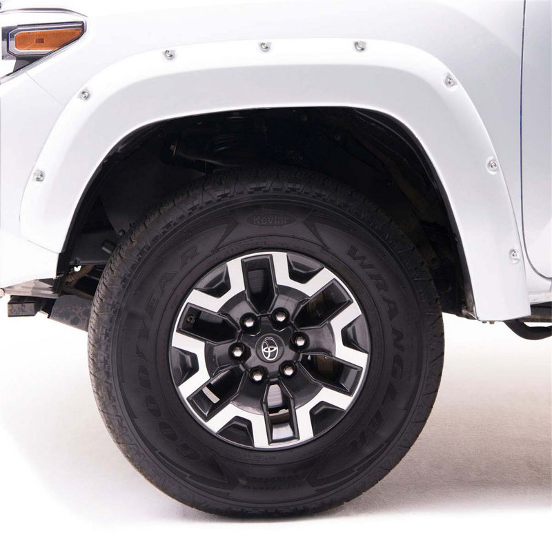 EGR 16+ Nissan Titan XD Bolt-On Look Color Match Fender Flares - Set - Blizzard 795904-QAK 795904-QAK Photo - lifestyle view