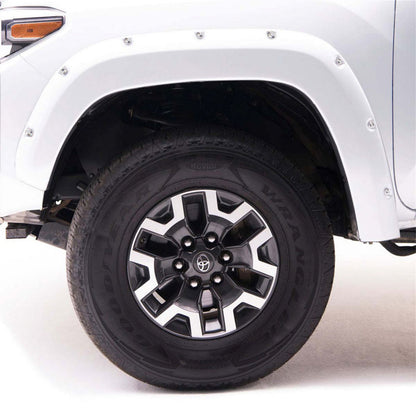 EGR 16+ Nissan Titan XD Bolt-On Look Color Match Fender Flares - Set - Blizzard 795904-QAK 795904-QAK Photo - lifestyle view
