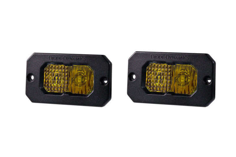 Diode Dynamics Stage Series 2in LED Pod Pro - Yellow Combo Flush ABL (Pair) DD6735P DD6735P Photo - Primary