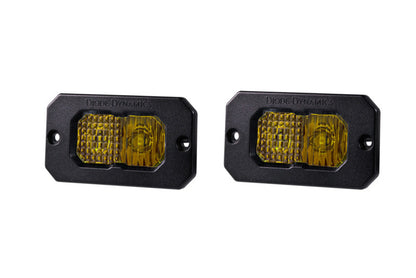 Diode Dynamics Stage Series 2in LED Pod Pro - Yellow Combo Flush ABL (Pair) DD6735P DD6735P Photo - Primary