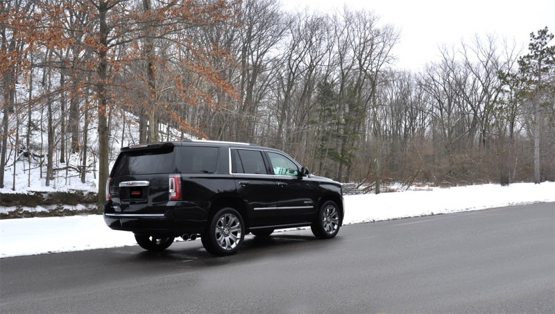 Corsa Performance 15-16 GMC Yukon Denali 6.2L V8 Single Side Exit Cat-Back Exhaust 14826BLK Photo - Mounted