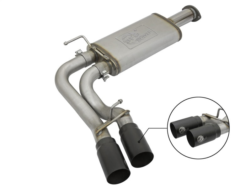 aFe  POWER Rebel Series Middle-Side Exit SS Cat-Back Exhaust System 49-46032-B Photo - Primary