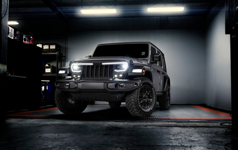 ORACLE Lighting Oracle VECTOR Series Full LED Grille - Jeep Wrangler JL/JT - NA 5837-PRO 5837-PRO Photo - lifestyle view