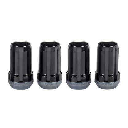 McGard SplineDrive Lug Nut (Cone Seat) M14X1.5 / 1.648in. Length (4-Pack) - Black (Req. Tool) 65315BK 65315BK Photo - Primary