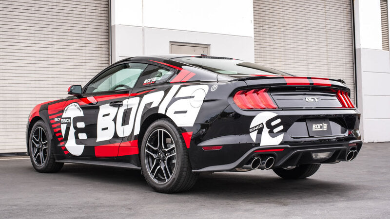 Borla 2018 Ford Mustang GT 5.0L AT/MT 2.5in S-Type Exhaust w/ Valves (Rear Section Only) 11951 11951 Photo - lifestyle view