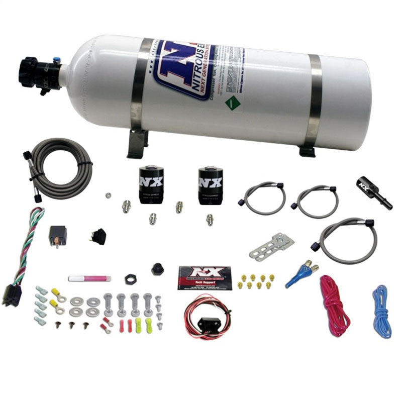 Nitrous Express Hemi & Srt8 Single Nozzle Fly-By-Wire Sys (35-150Hp) W/ 15Lb Bottle 20918-15 Photo - Primary