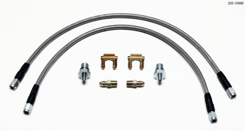 Wilwood Flexline Kit Universal. 18in M10 x 1.0 BF to 1/8-27 NPT 220-10988 220-10988 User 1