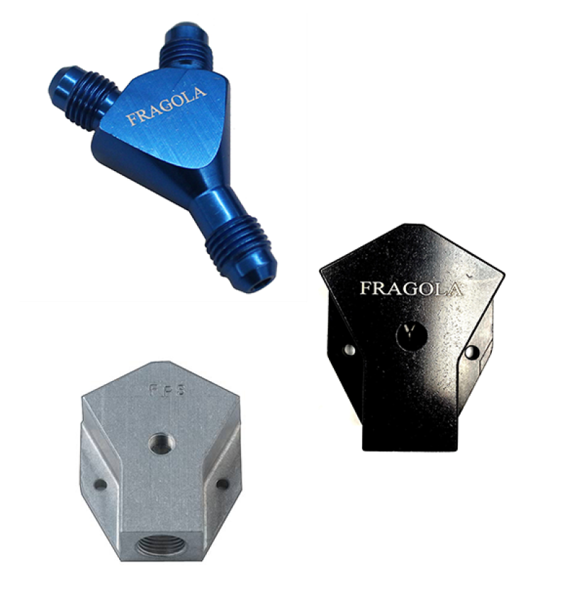 Fragola Y-Fitting -6AN Male Inlet x 4AN Male Outlets Black 900607-BL 900607-BL Photo - Primary