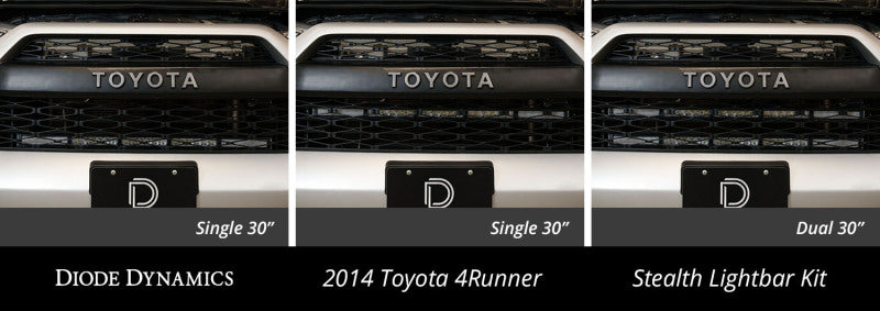 Diode Dynamics 14-19 Toyota 4Runner SS30 Dual Stealth Lightbar Kit  - Amber Driving DD6767 DD6767 User 6