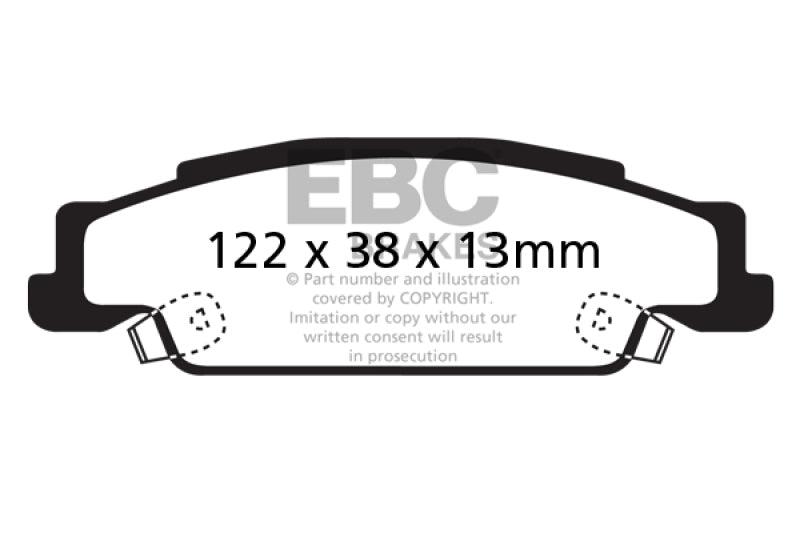 EBC Disc Brake Pad Set DP31646/2C Photo - Primary