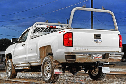Dee Zee Deezee Universal Chevrolet Silverado Cargo Management Rear Rack - Standard Silver DZ95054R DZ95054R Photo - Mounted