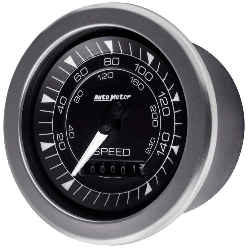 Autometer Gauge, Speedometer, 3 3/8", 160Mph, Elec. Programmable, Chorono 8188 User 4