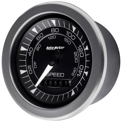 Autometer Gauge, Speedometer, 3 3/8", 160Mph, Elec. Programmable, Chorono 8188 User 4