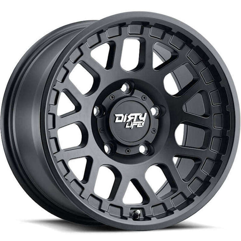 Dirty Life 9306 Mesa 17x9 / 6x139.7 BP / -12mm Offset / 106mm Hub Matte Black Wheel 9306-7983MB12