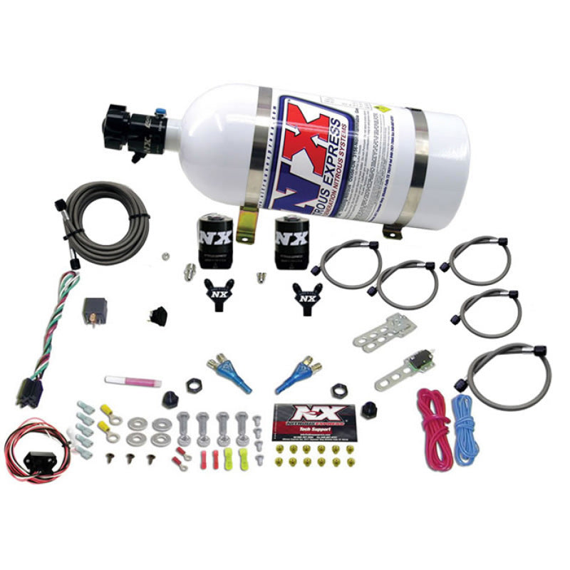 Nitrous Express Nissan/Infiniti Dual Nozzle (35-150HP) w/ 10Lb Bottle 20716-10 Photo - Primary
