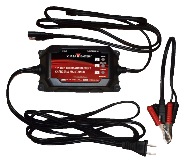 Yuasa Battery Yuasa 1.2 Amp Charger & Maintainer (12V) YUA1P2AMPCH YUA1P2AMPCH User 1
