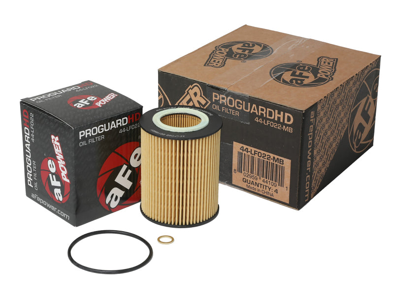 aFe Pro GUARD D2 Oil Filter (4 Pack) BMW Gas Cars 96-06 L6 44-LF022-MB Photo - Primary