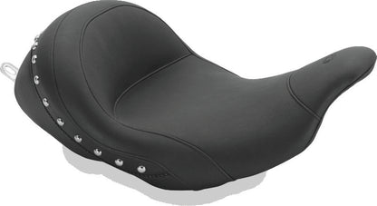 Mustang Motorcycle Mustang 08-21 Harley Electra Glide,Rd Glide,Rd King, Str Glide Lowdown Solo Seat w/Studs - Black 76079 76079 Photo - Primary