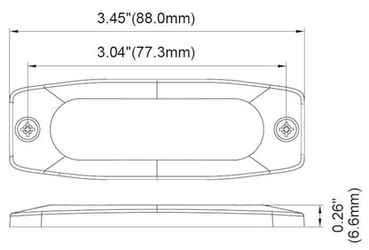 Hella L/Head Mst3 Led 12 24V White 2La H22896041 H22896041 Technical Drawing