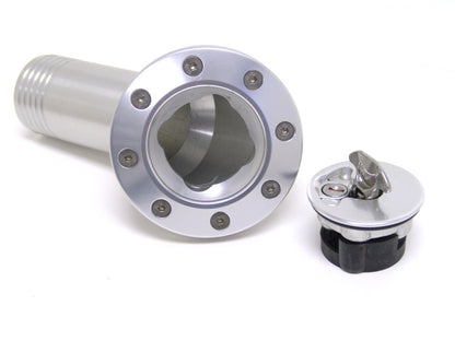 Ridetech 66-67 Chevy Nova Locking Gas Cap (Clear Anodized) 81000039 81000039 Photo - Primary