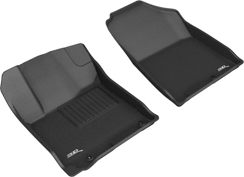 3D MAXpider 20-21 Hyundai Venue Kagu 1st Row Floormats - Black L1HY10211509 L1HY10211509 Photo - Primary