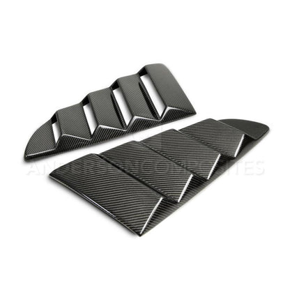 Anderson Composites 2015-2017 Ford Mustang Type-V Style Window Louvers - Vented AC-WL15FDMU-V AC-WL15FDMU-V Photo - Primary