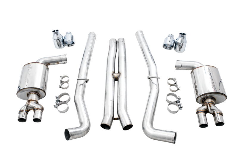 AWE Tuning 2015+ Dodge Challenger 6.4L/6.2L Non-Resonated Touring Edition Exhaust - Use Stock Tips 3020-11028 3020-11028 Photo - out of package
