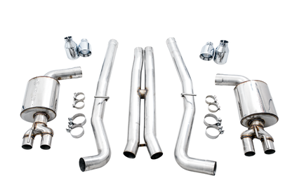 AWE Tuning 2015+ Dodge Challenger 6.4L/6.2L Non-Resonated Touring Edition Exhaust - Use Stock Tips 3020-11028 3020-11028 Photo - out of package