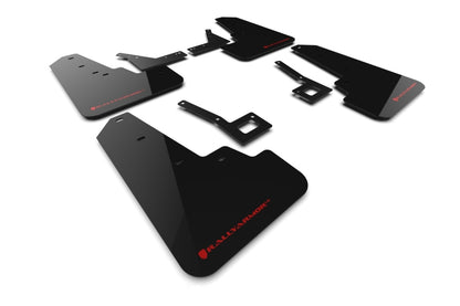 Rally Armor 19-24 Dodge Ram 1500 Rebel Black UR Mud Flap w/Red Logo MF98-UR-BLK-RD MF98-UR-BLK-RD Photo - Primary