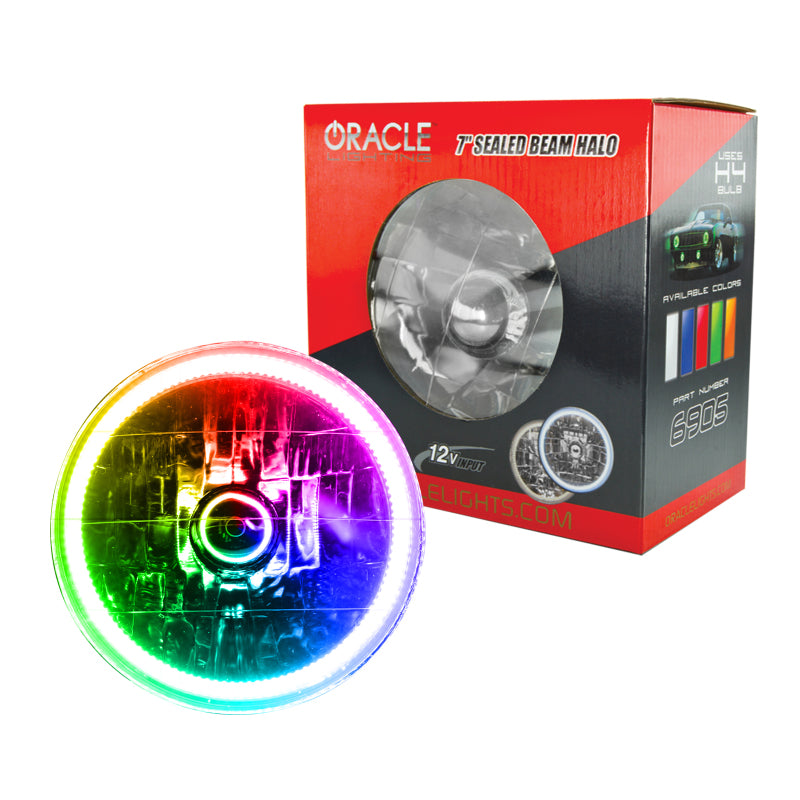 ORACLE Lighting Oracle Pre-Installed Lights 7 IN. Sealed Beam - ColorSHIFT Halo 6905-333 6905-333 Photo - Primary